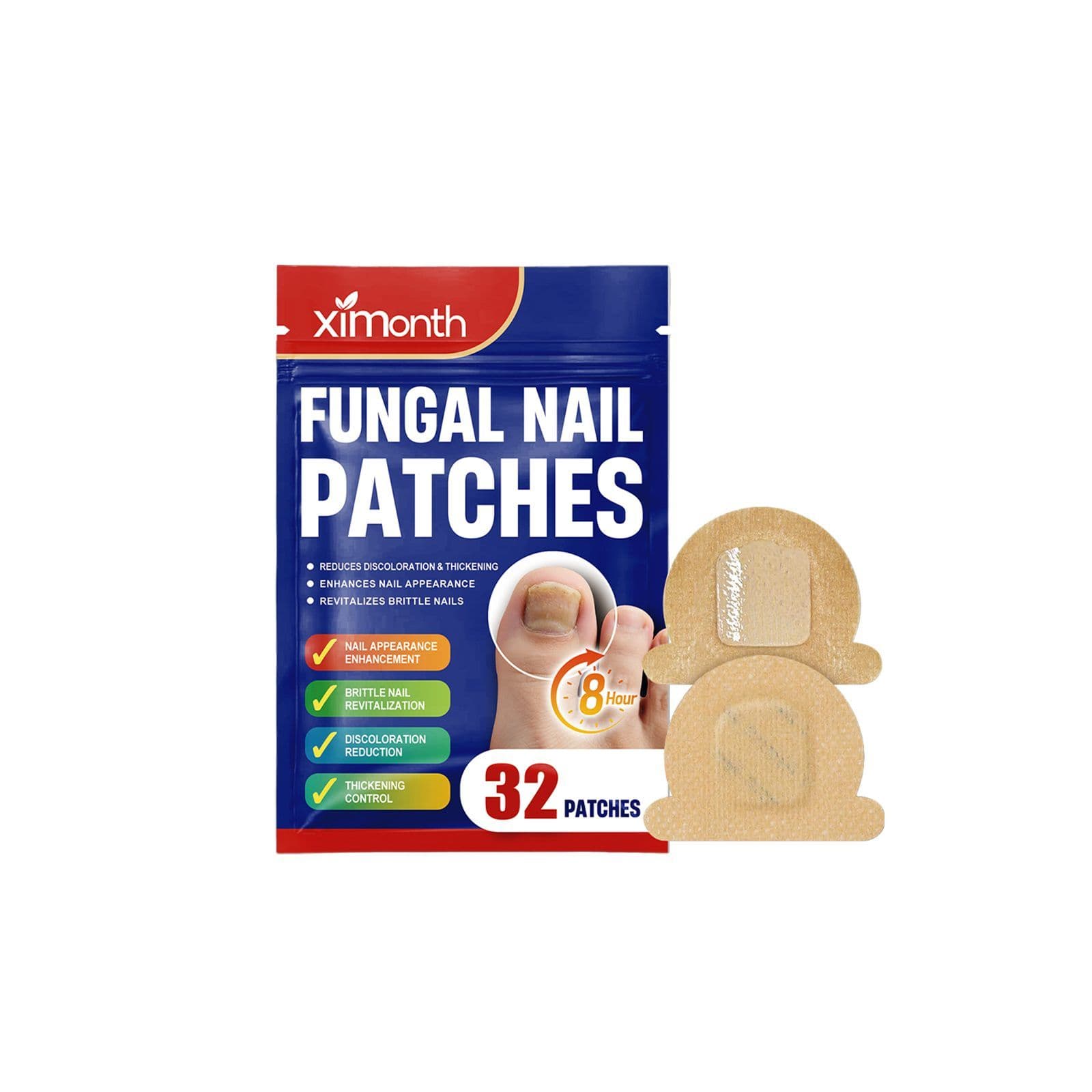 XIMONTH 32-Piece Nail Sticker Set, 32 Pieces