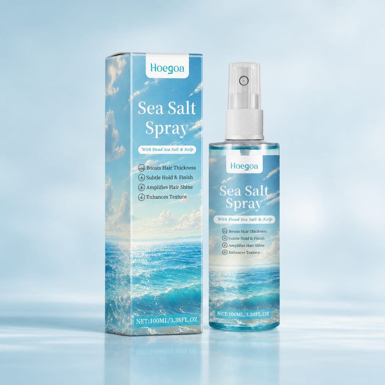 HOEGOA Sea Salt Hair Styling Spray, 100 ml