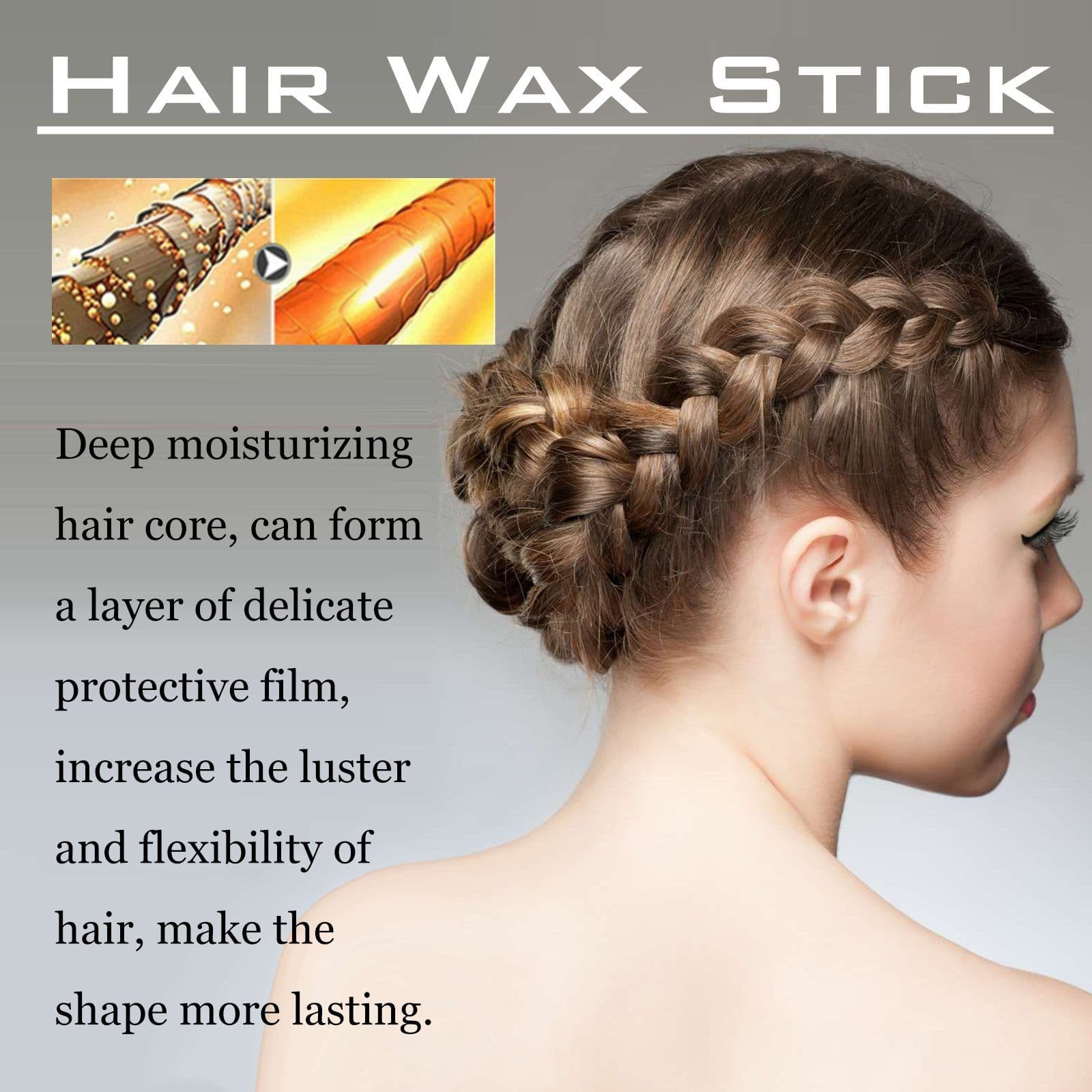HOEGOA Hair Styling Wax Stick, 75 g