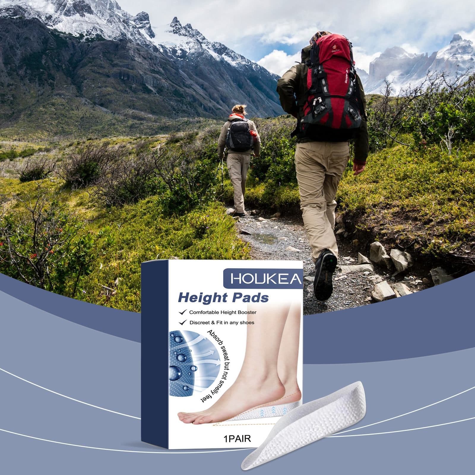 HOUKEA Height Lift Shoe Insoles, 1 Pair
