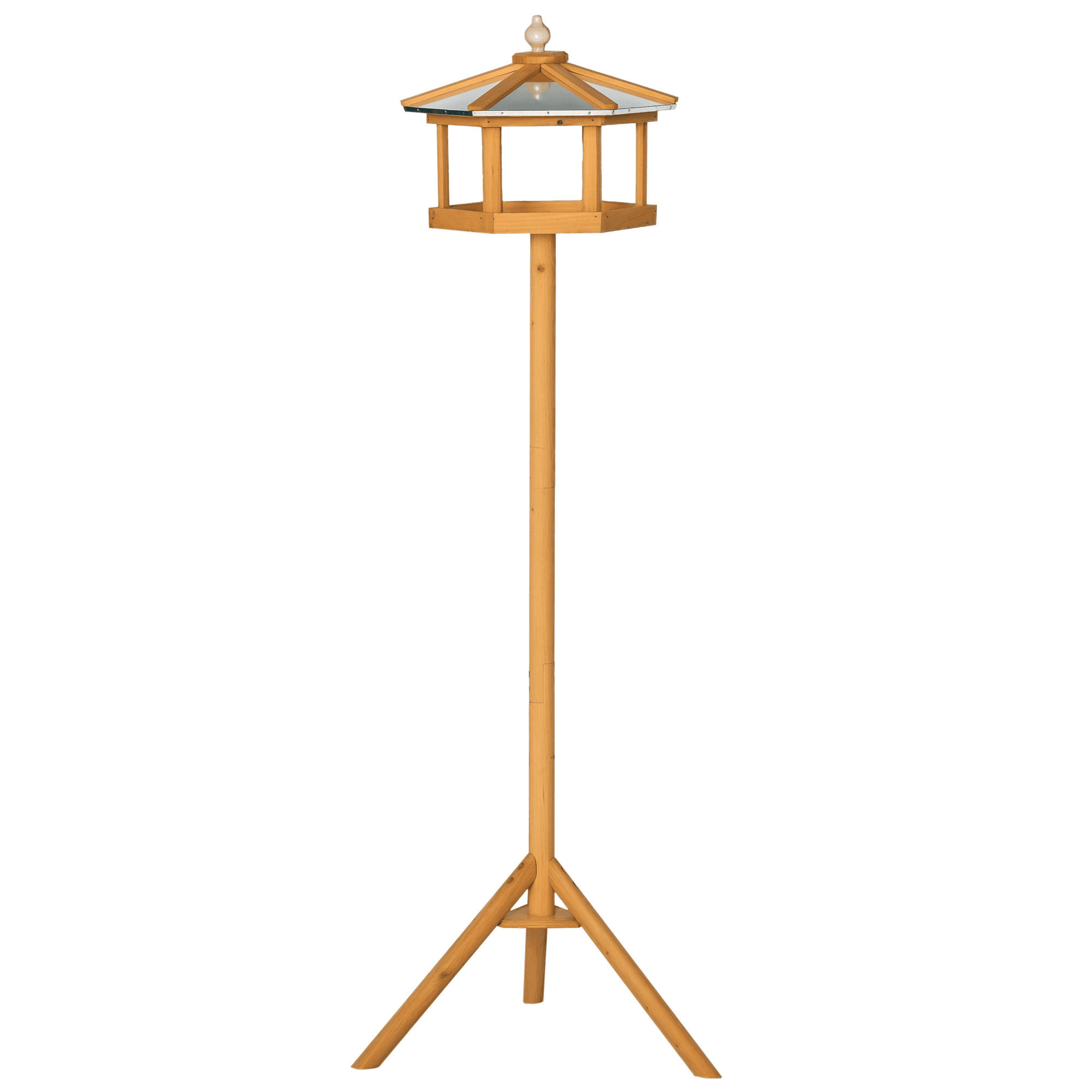 Wooden Bird Table For The Garden Feeding Station,153Hcm