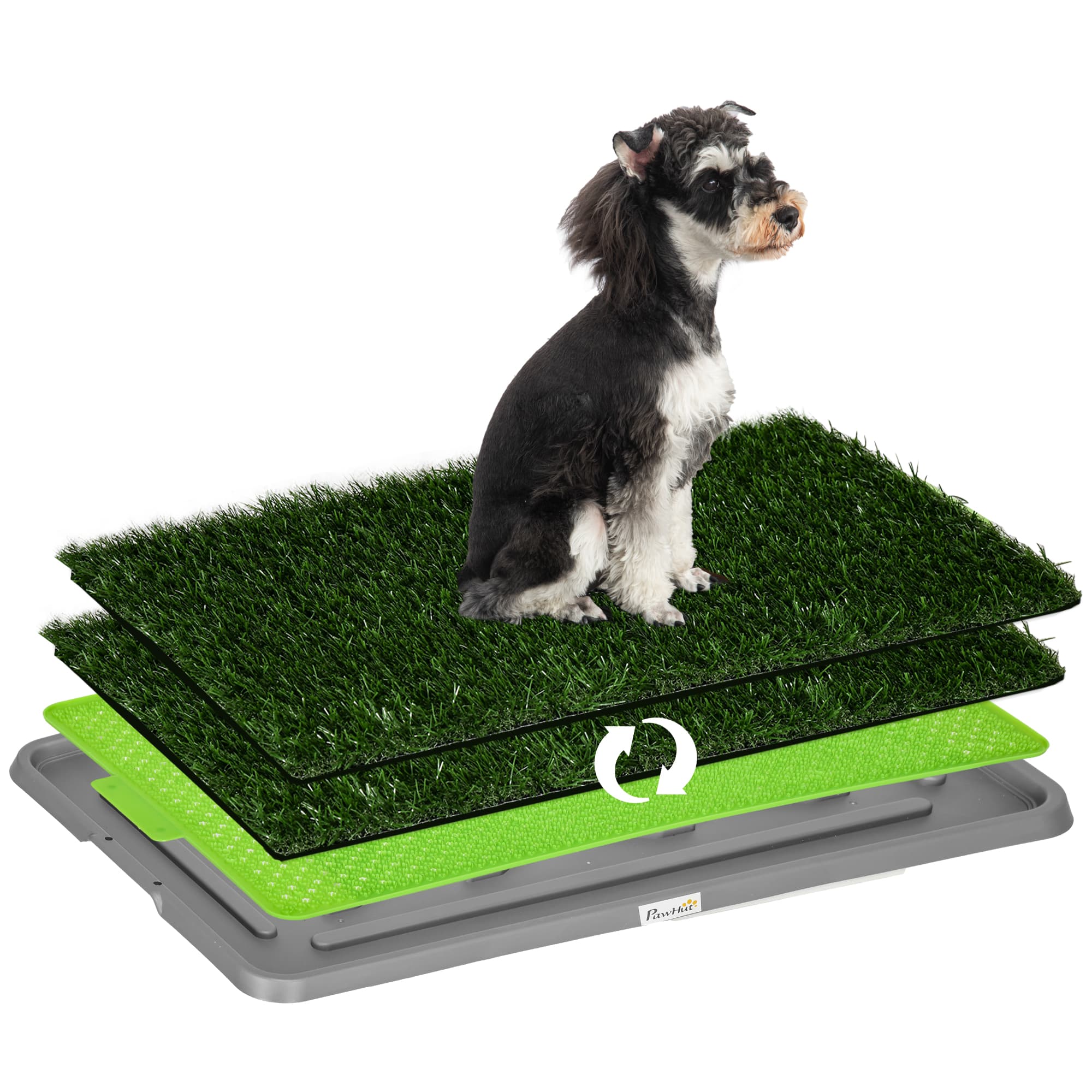 Artificial Grass Dog Toilet With Tray For Potty Training Indoor Outdoor,2 Packs,67 X 41cm