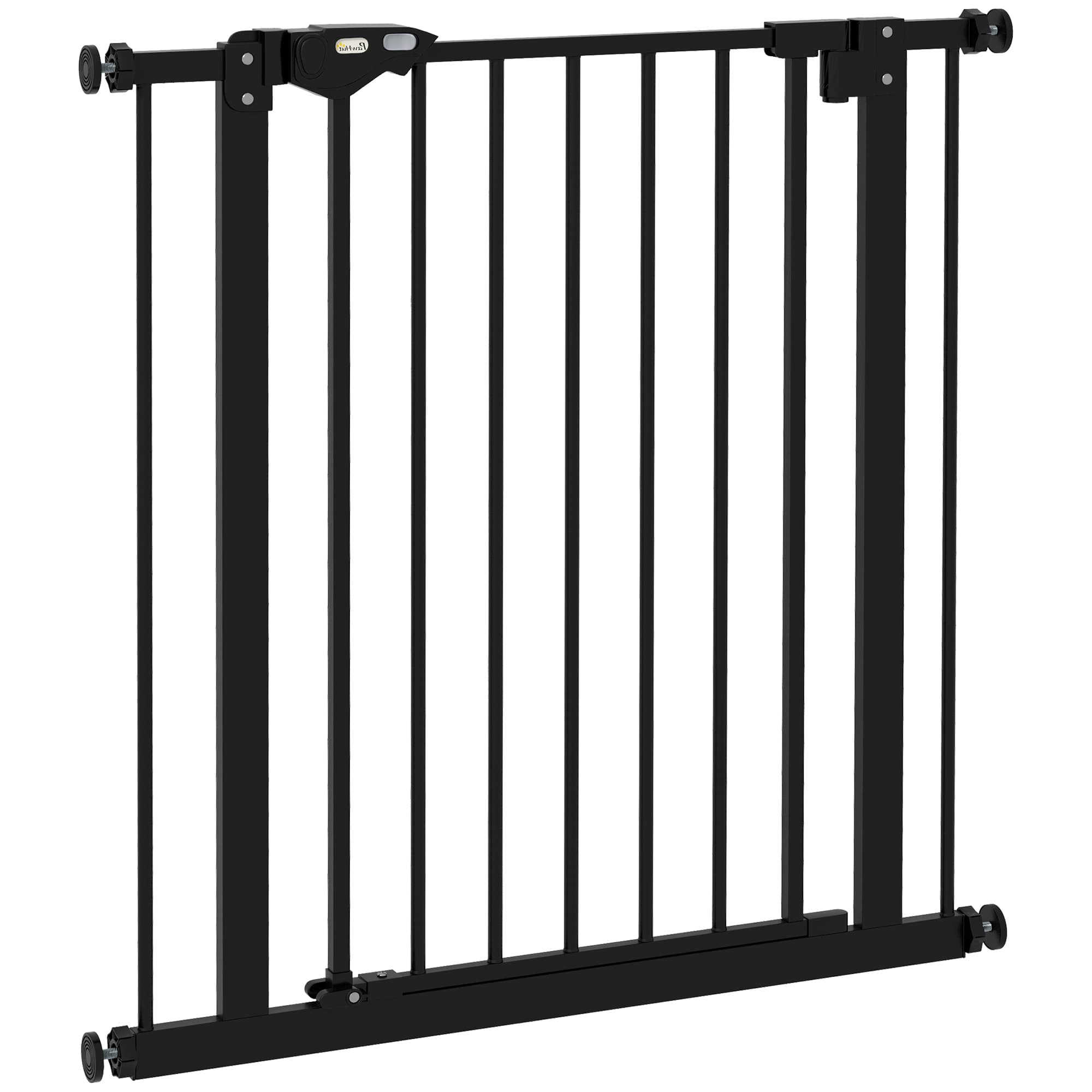 Adjustable Safety Door With One Extension And Four Adjustable Screws, Black