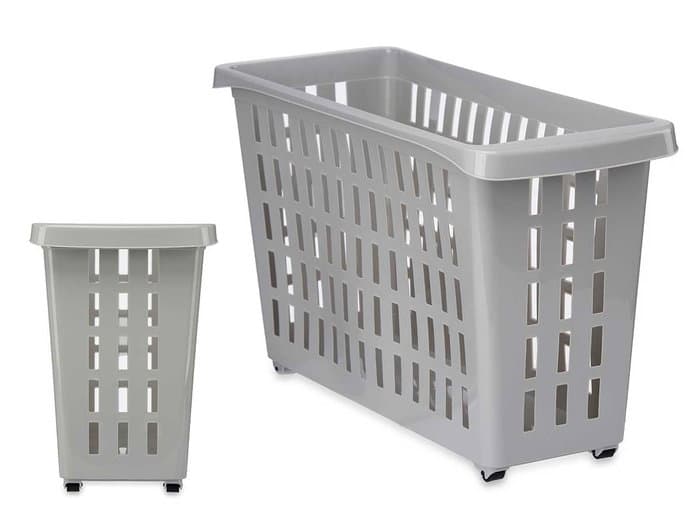 This Organizer Plastic For Wardrobe With Wheels In Gray Is The Solution Ideal For Maximize The Space Of Storage In A Practical Way And Efficient