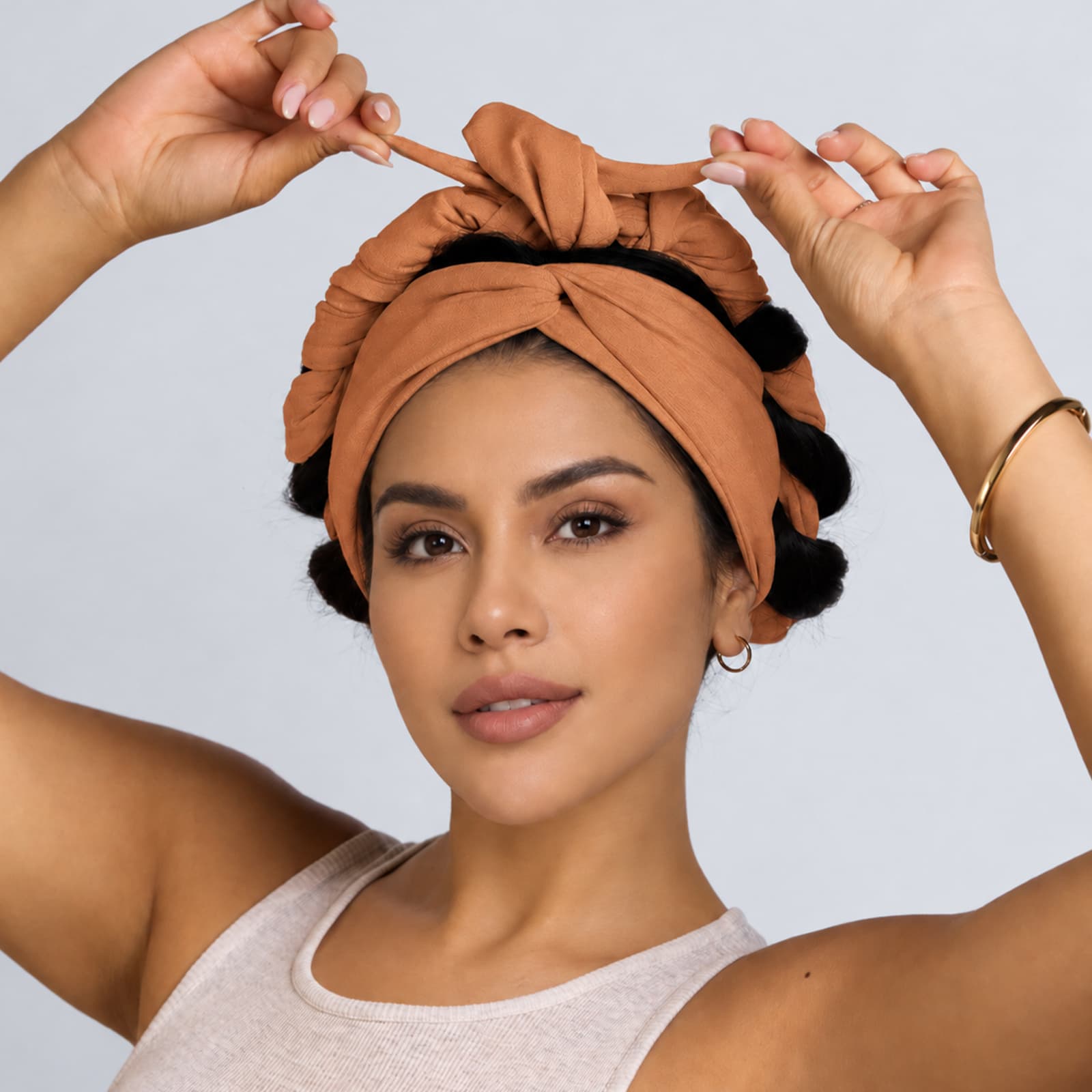 Bow Tie Non Thermal Curly Sleep Headband, Health Care Product for Daily Wellness