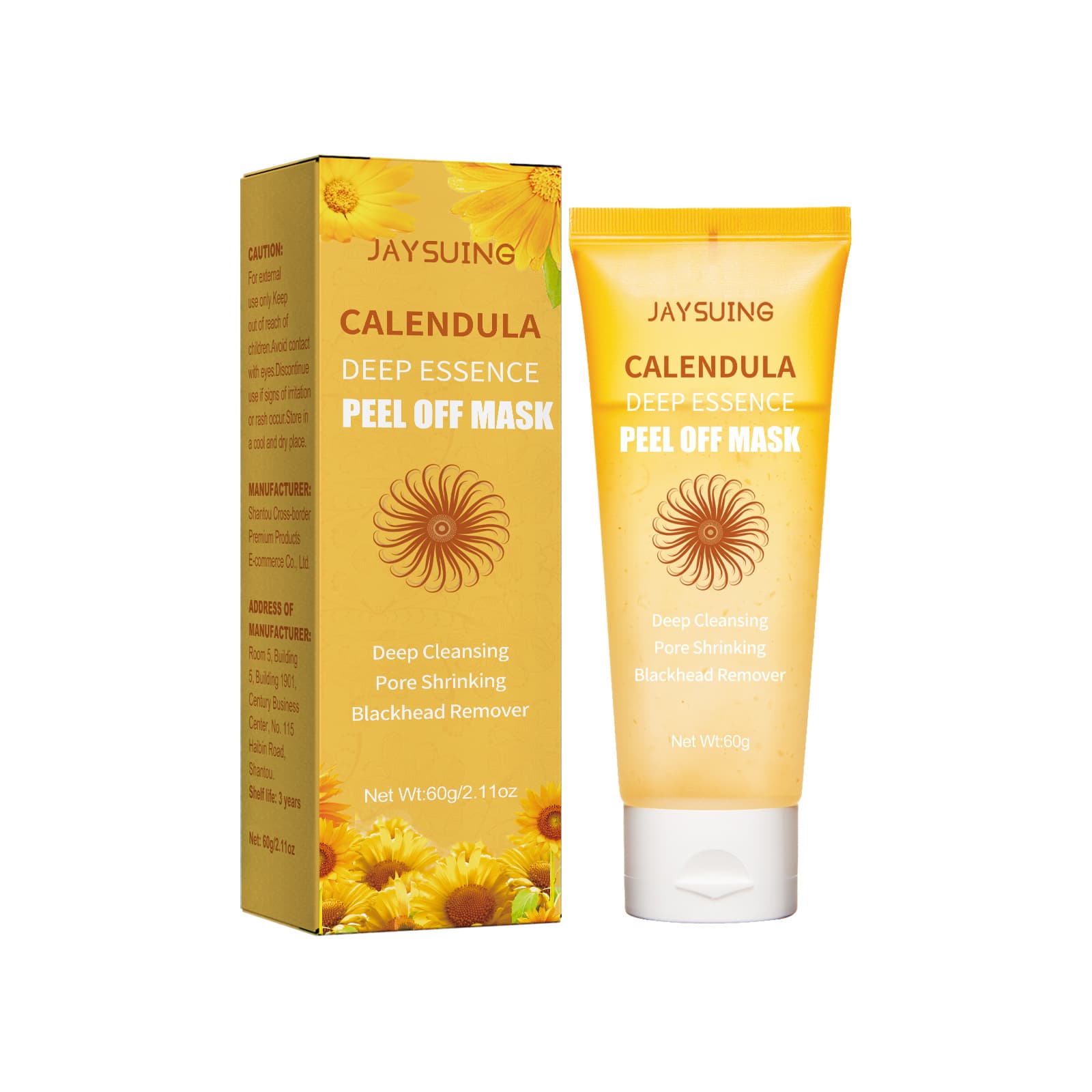 Calendula Peel Mask, 60g, Brightening and Even Skin, Face Mask for All Skin Types