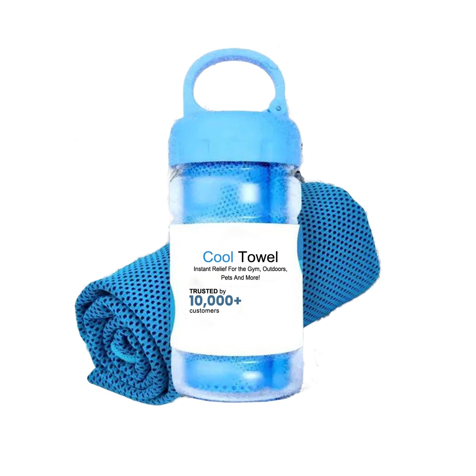 Absorbent Towel, Cooling Towel (Sky Blue), Home Textile for Home Use