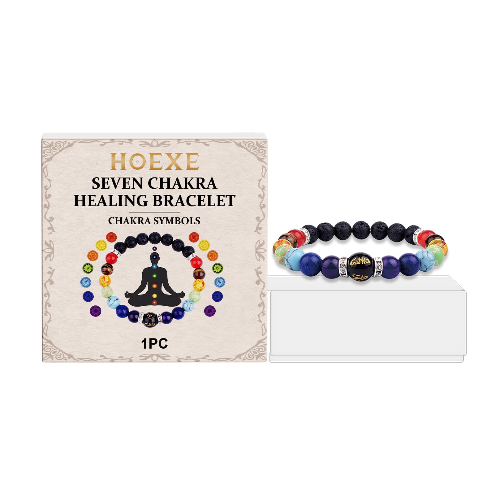 Volcanic Stone Beaded Bracelets, Clothing Accessories for Daily Use