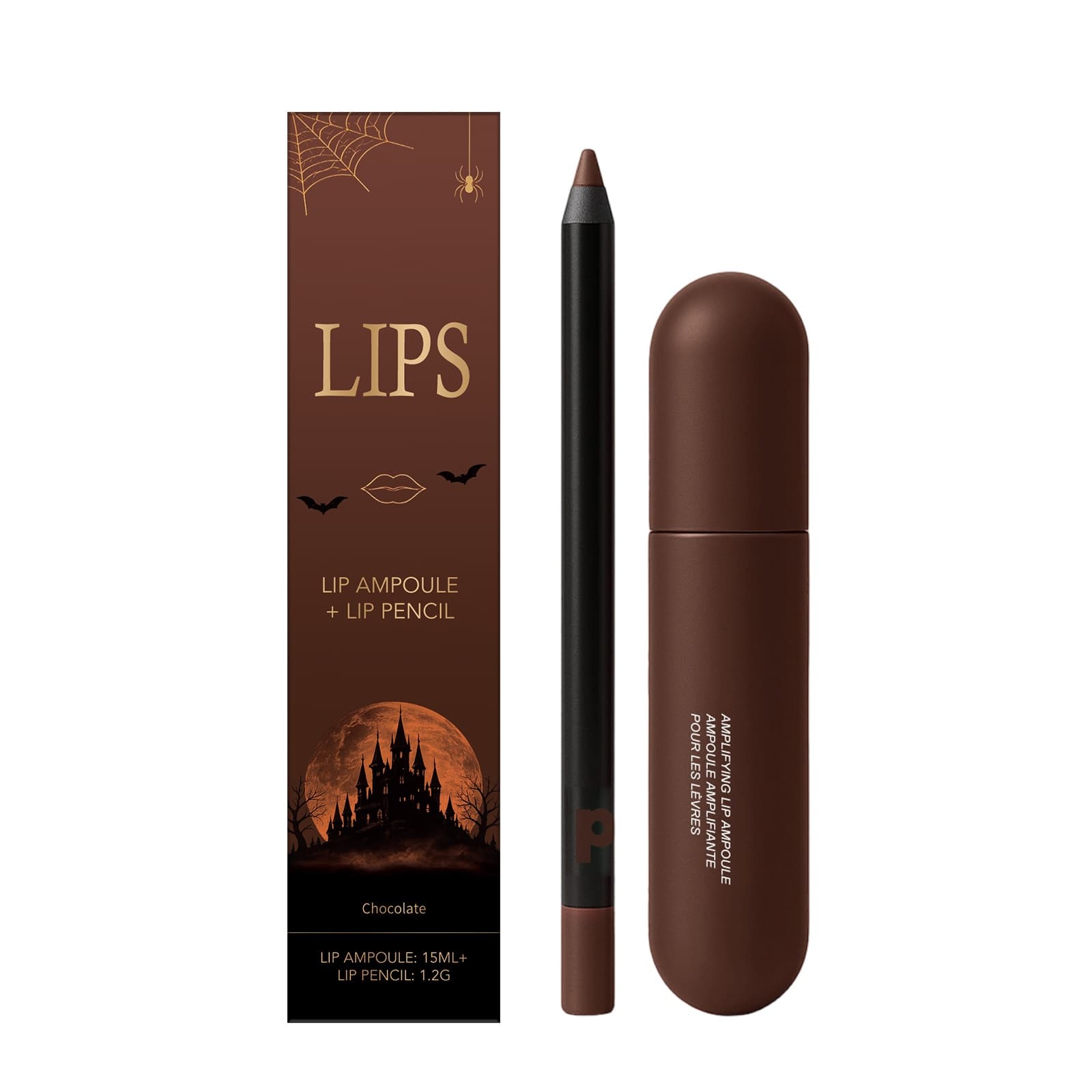 Ampli Lip Ampoule + Contour Lip Pencil, Lip Liner for All Skin Types