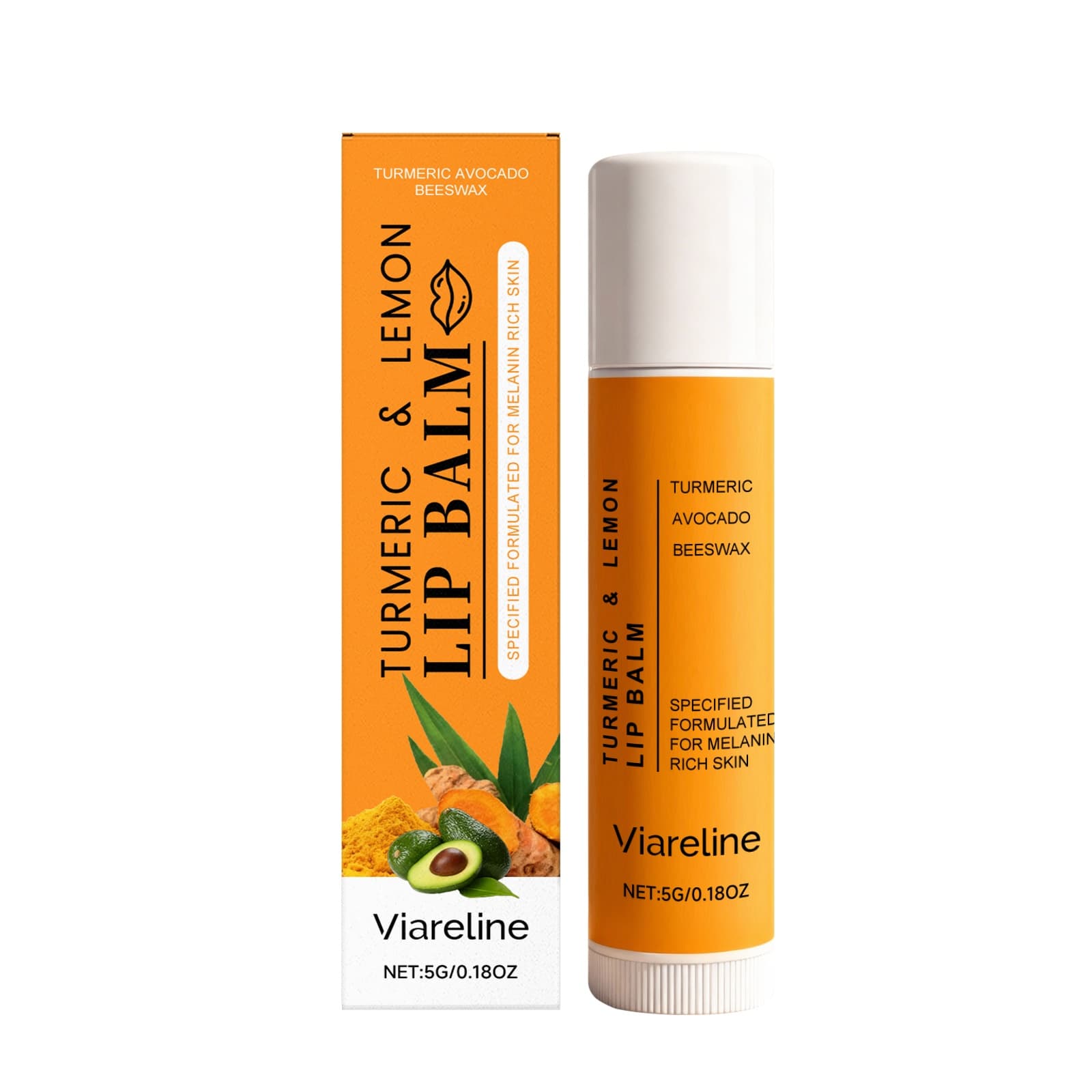 Turmeric Lemon Lip Balm for All Skin Types, 5g