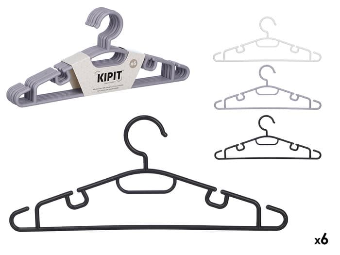 This Set Of Hangers From The Brand KIPIT Offers A Practical Solution And Versatile For Organization Of Your Wardrobe With A Combination Of Colors Neutros