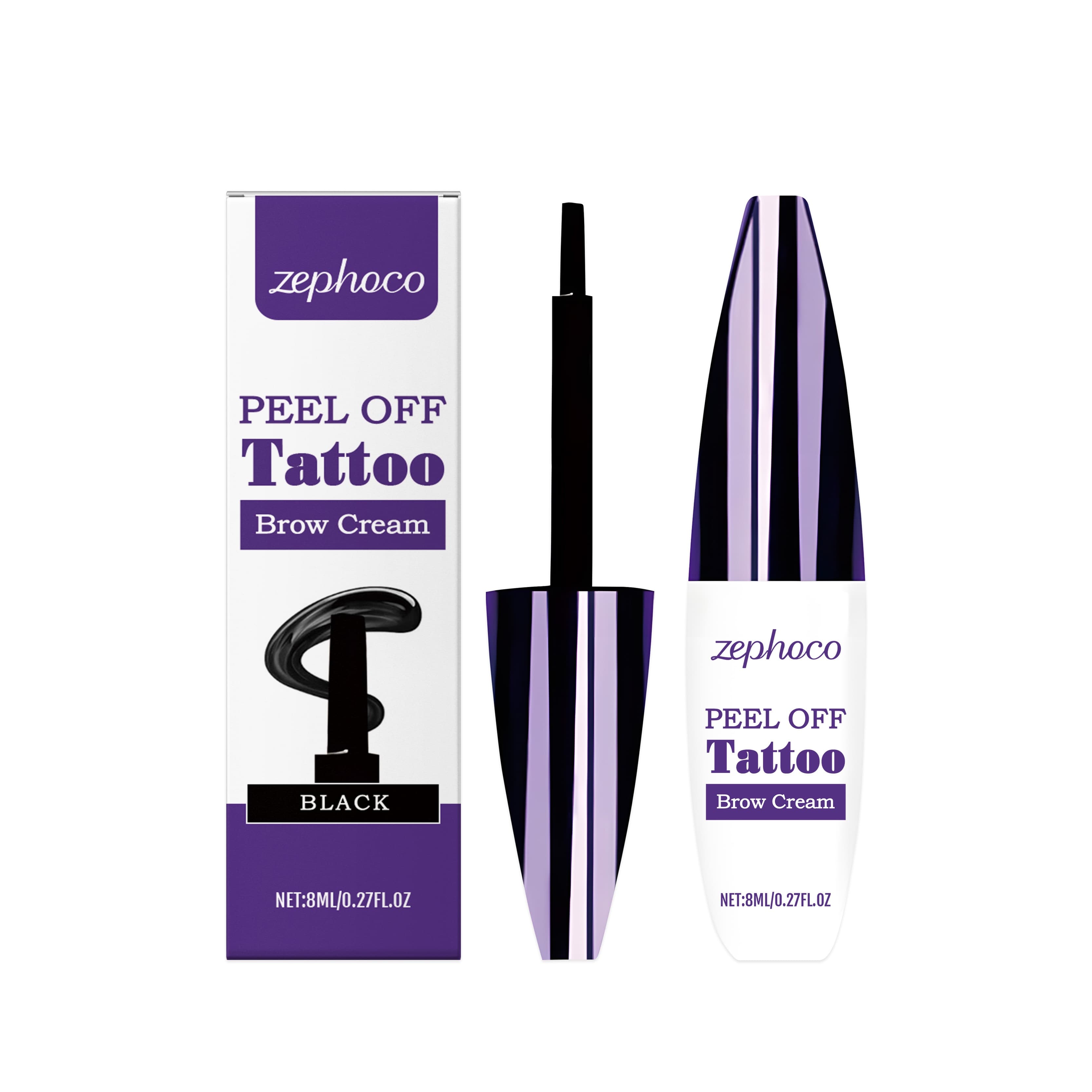 Tear-off Liquid Eyebrow Pencil, 8ml, Natural Flow for Daily Use