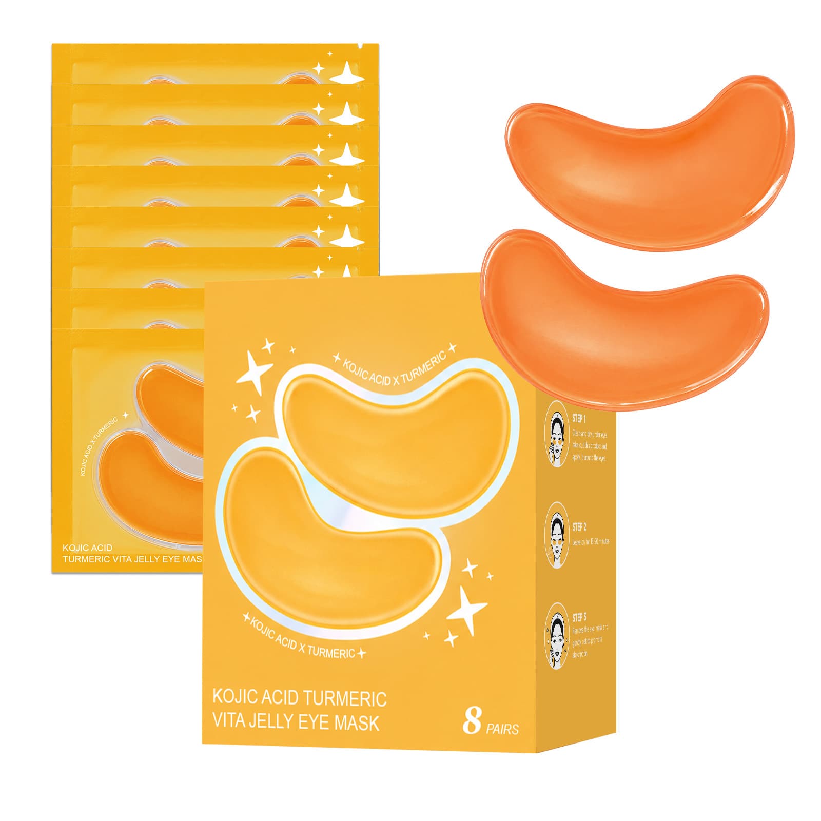 Vita Jelly Eye Mask, 8pairs, Periocular Care, Eye Care Product for All Skin Types