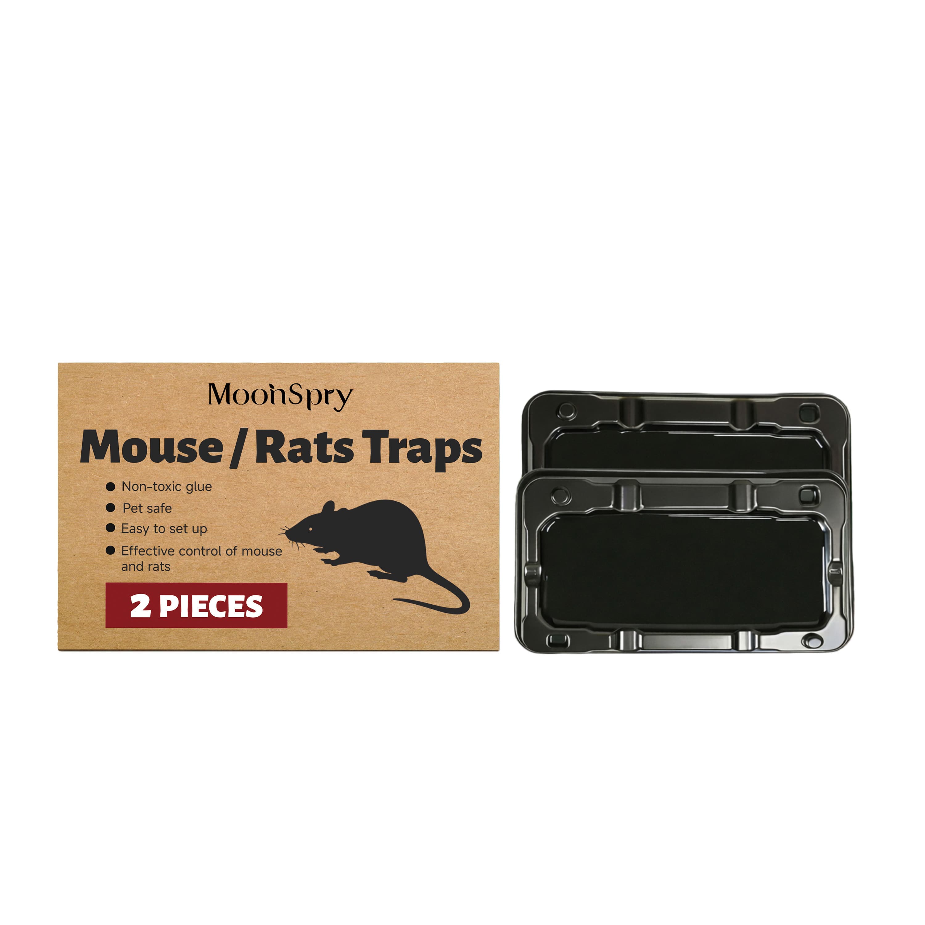 MOONSPRY Mouse / Rats Traps, 2pcs, Household Goods, Festival Supplies for Holiday Party