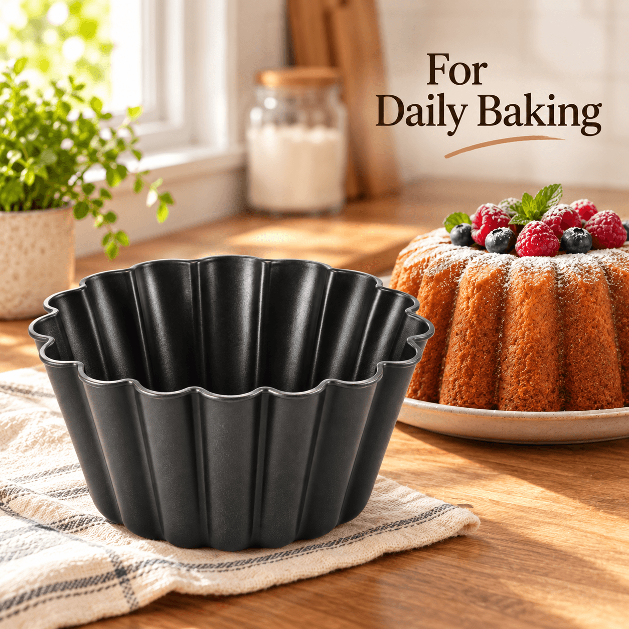 This Mold Flanera Of Metal Of Kinvara Is Ideal For The Preparation Of Desserts, Offering Durability And Practicality In The Kitchen