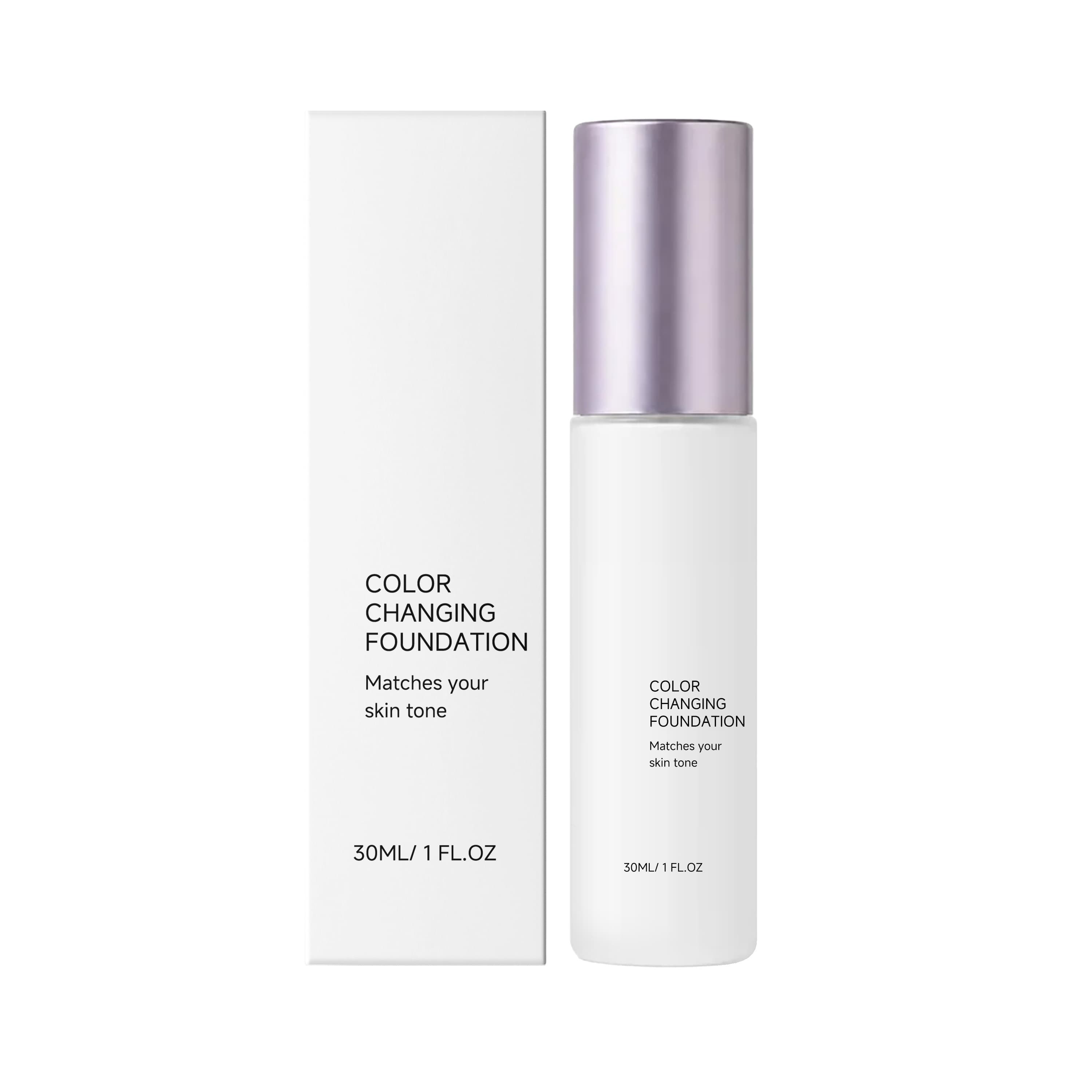 Color Changing Foundation for All Skin Types, 30ml