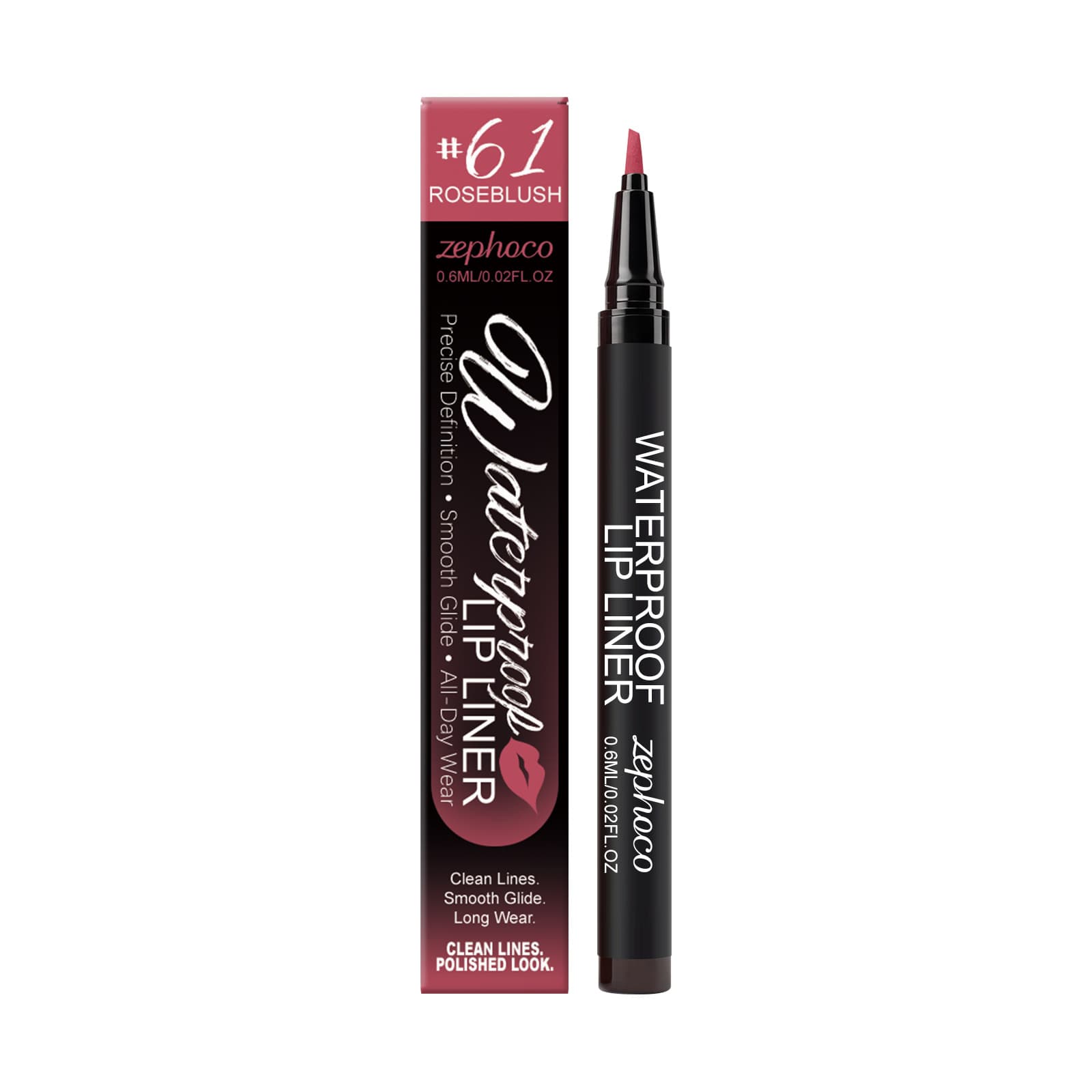 Zephoco Waterproof Lip Liner for All Skin Types, 0.6ml