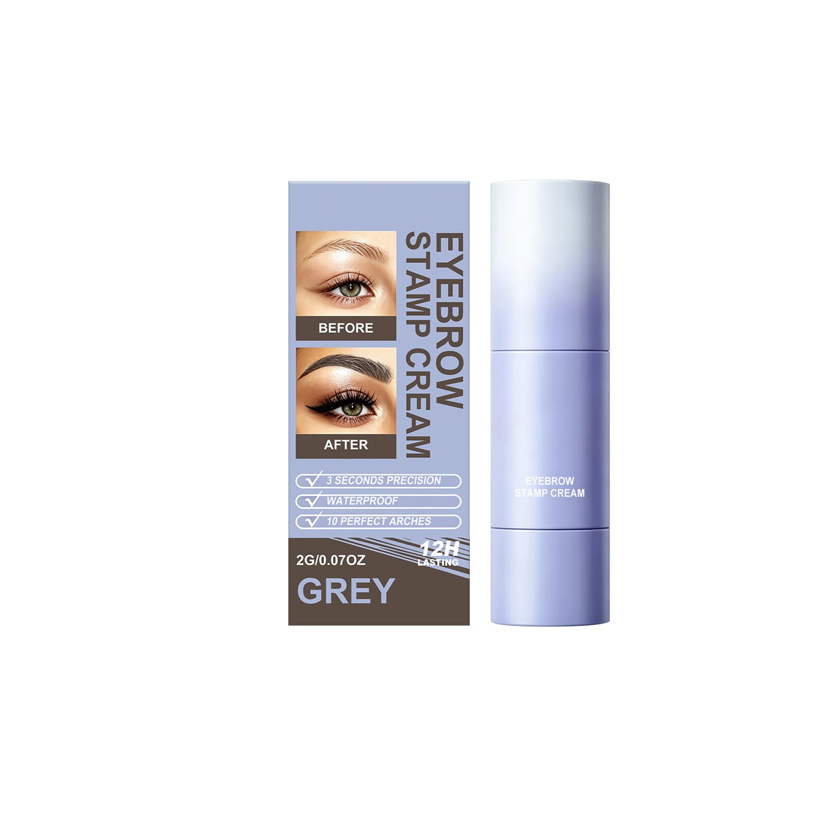Eyebrow Stamp Cream, 2g, Stationery for Daily Use