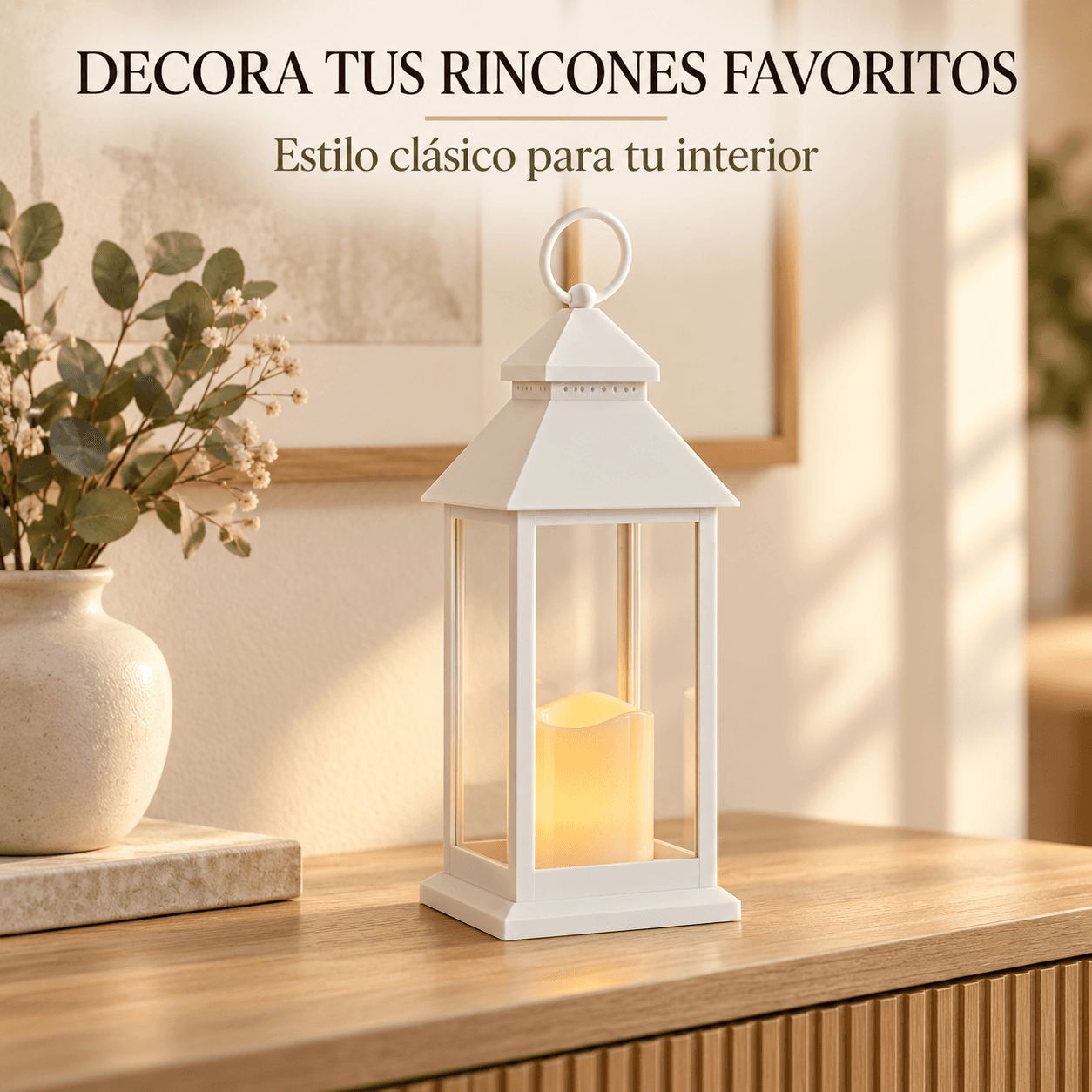 Farol Of Candle LED From The Brand Giftdecor, Ideal For Decoration Of Indoors