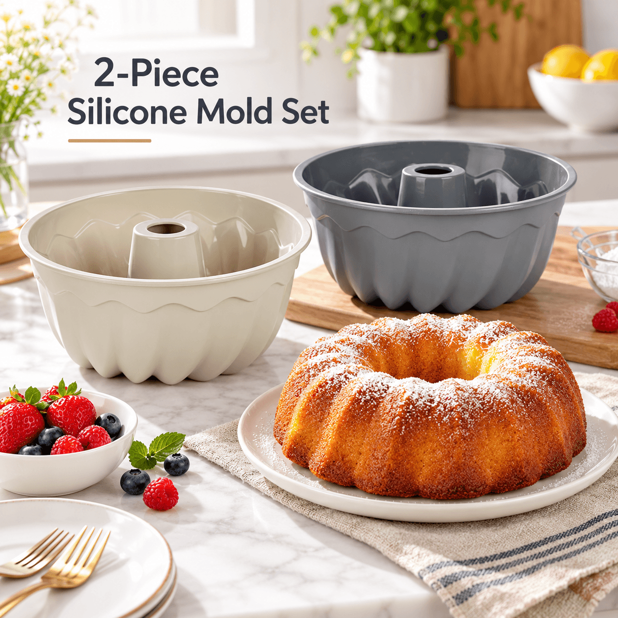 Mold Of Silicone For Roscon With Design Assortment