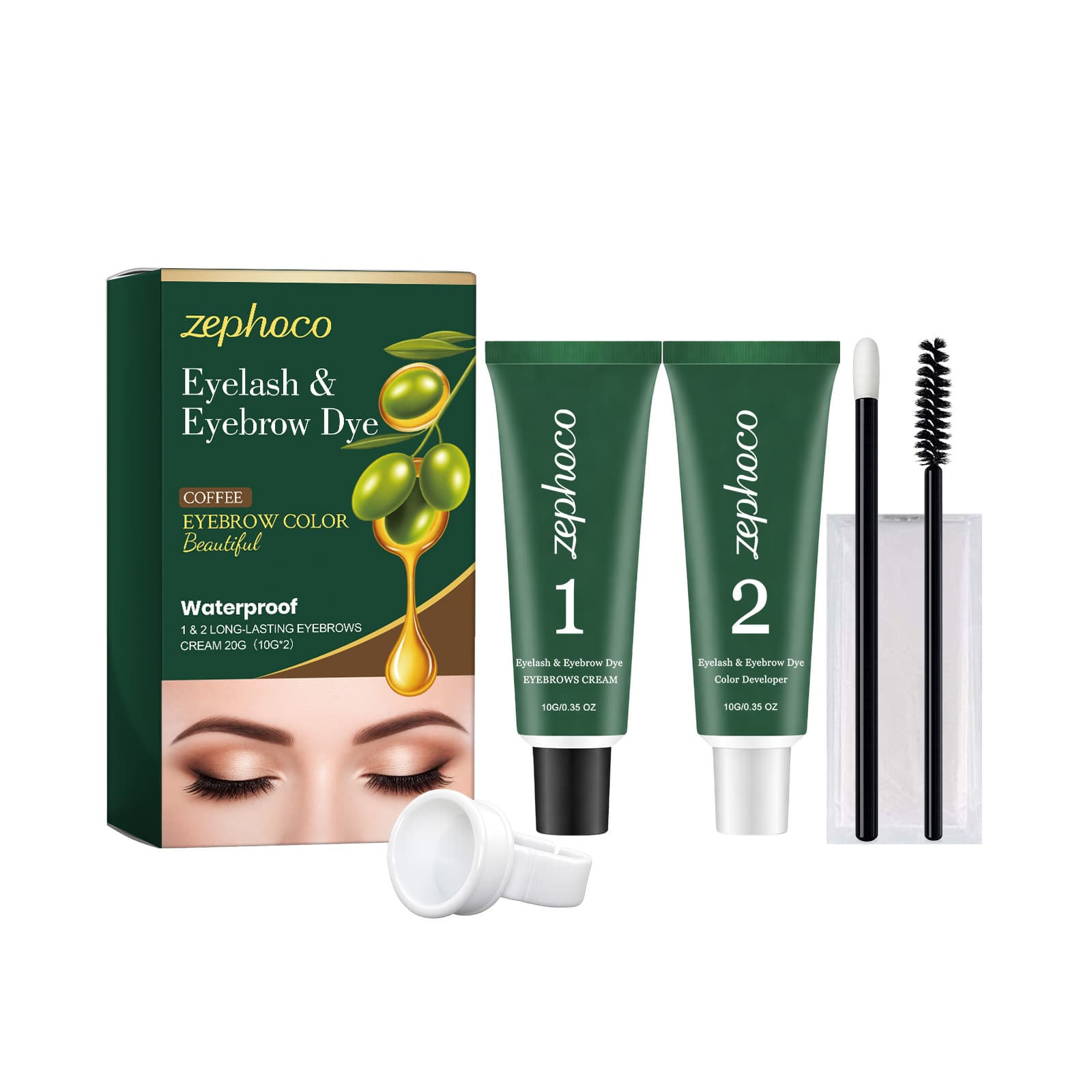 Zephoco Long-Lasting Eyebrows Cream, Beauty Products, Care Cream for Daily Use