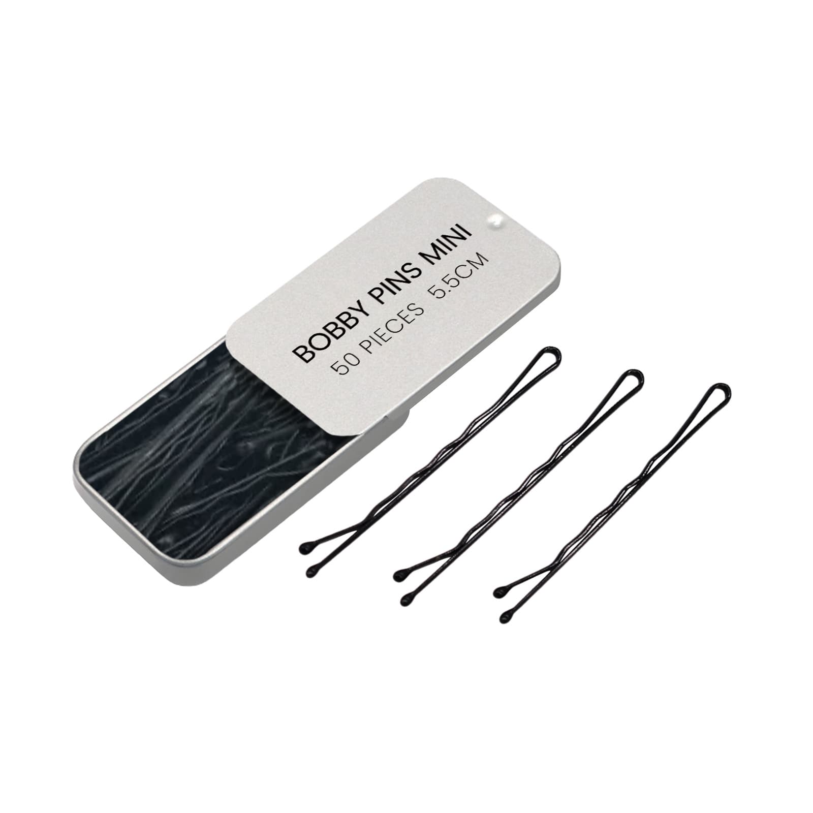 Bobby Pins Mini, 50pc, Hairpin, Hair Care Product for All Hair Types