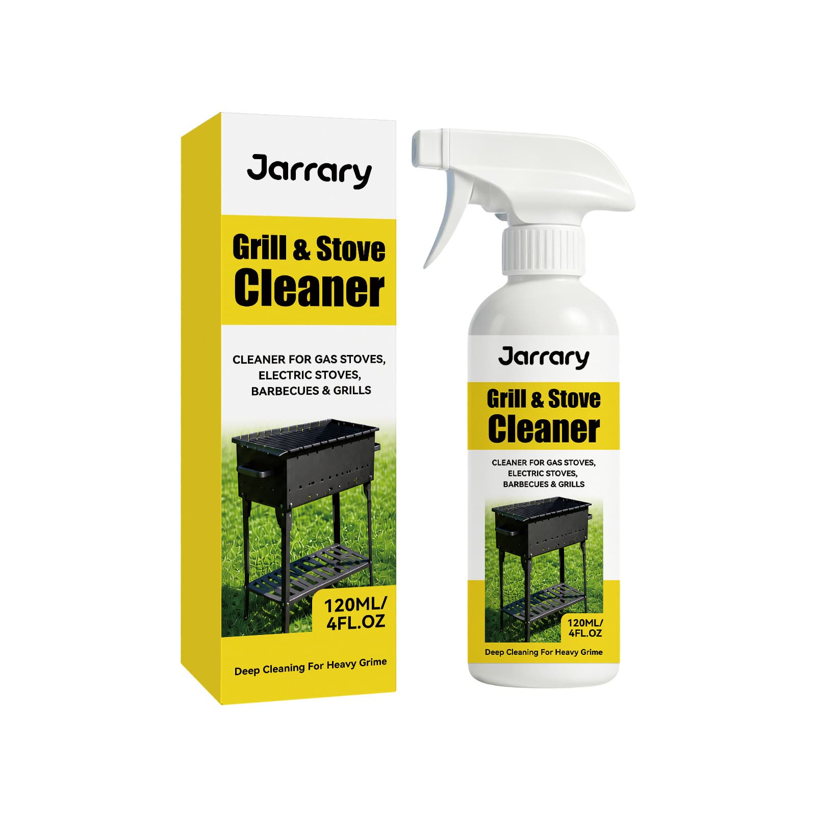 Jarrary Grill Stove Cleaner, 120ml, Cleaning Supplies, Cleaning Agent for Home Cleaning