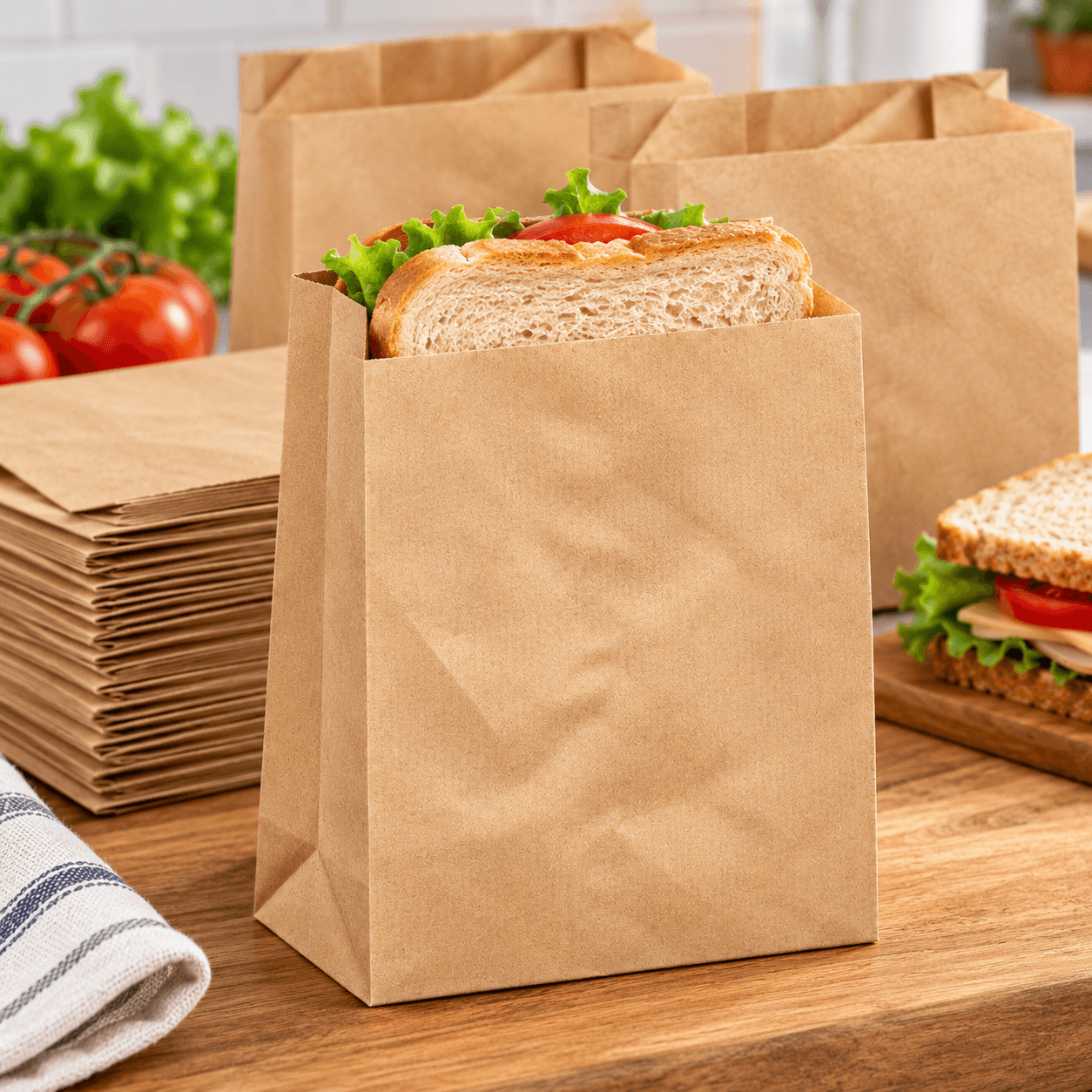 Bags Of Paper For Sándwich Ideal For The Envasado Of Food