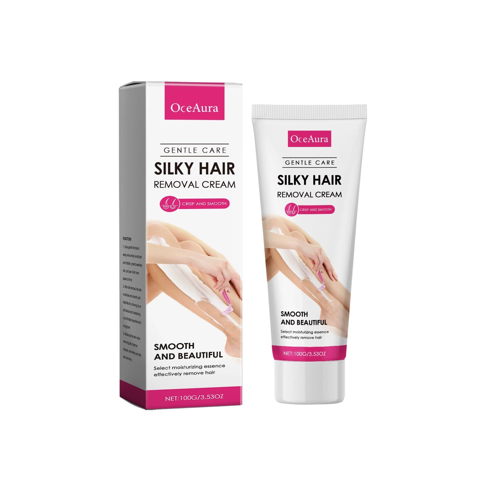 Gentle Soothing Hair Removal Cream, 100G, Body Cleansing, Hair Removal Product for All Skin Types
