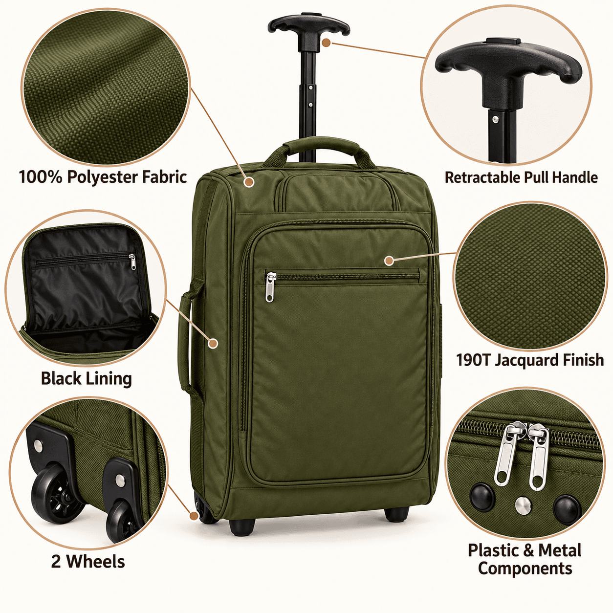 This Mochila Trolley Of Cabina Is The Solution Ideal For Your Desplazamientos, Combining Functionality And Comfort With Its Design Of Wheels And Capacity Of 31.5 Liters