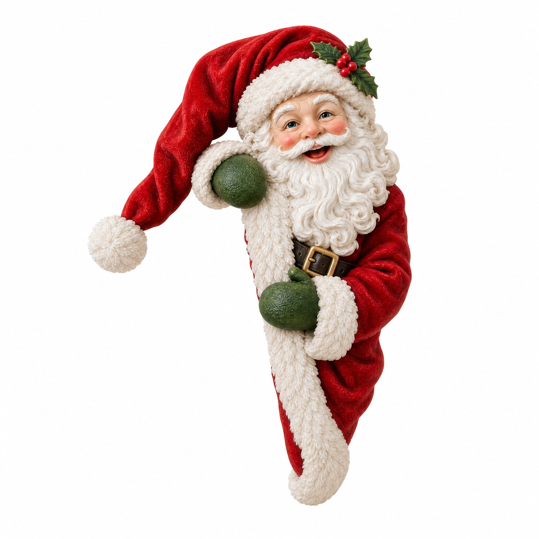 Santa Claus Doorside Decorative Ornament, Decoration for Home Decor