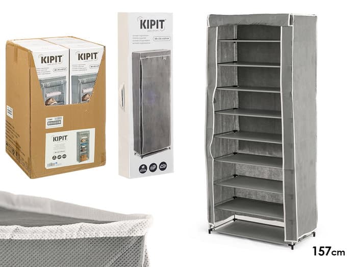 Organizer Zapatero From The Brand Kipit With 9 Shelves, Designed For Optimize The Space In Your Home