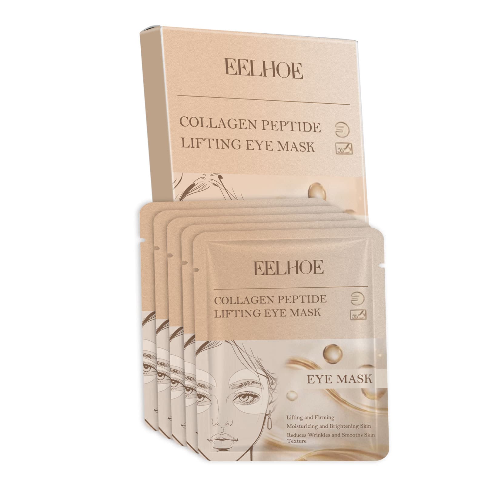 Collagen Eye Mask, 5pcs, Dietary Supplement for Daily Wellness