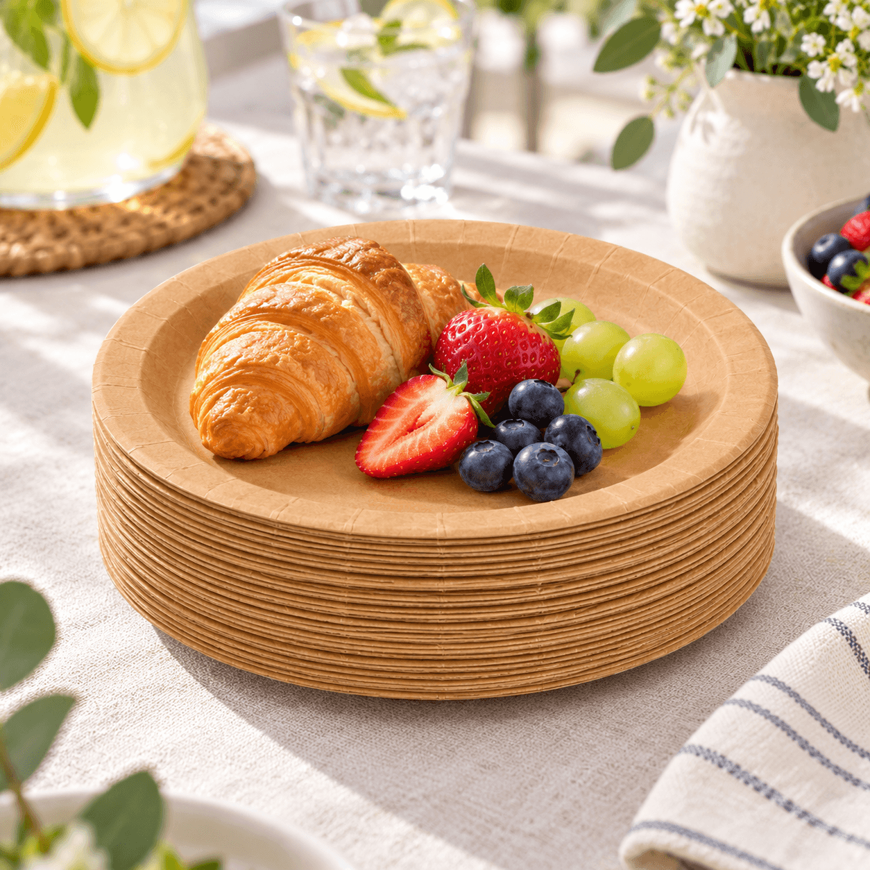This Set Of Plates Kraft Of Kinvara Is A Practical Solution And Sustainable For Your Events