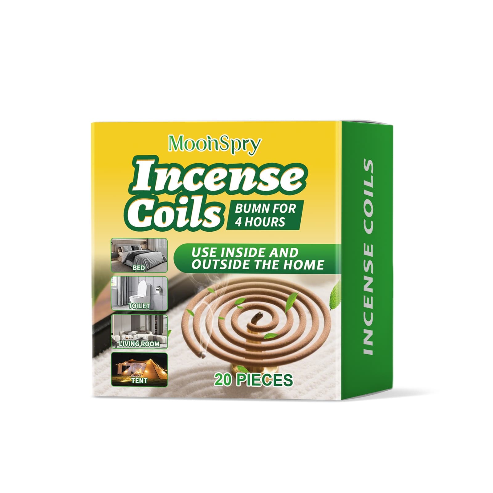 Mugwort-scented Incense, 20pcs, Mosquito Repellent for Daily Use
