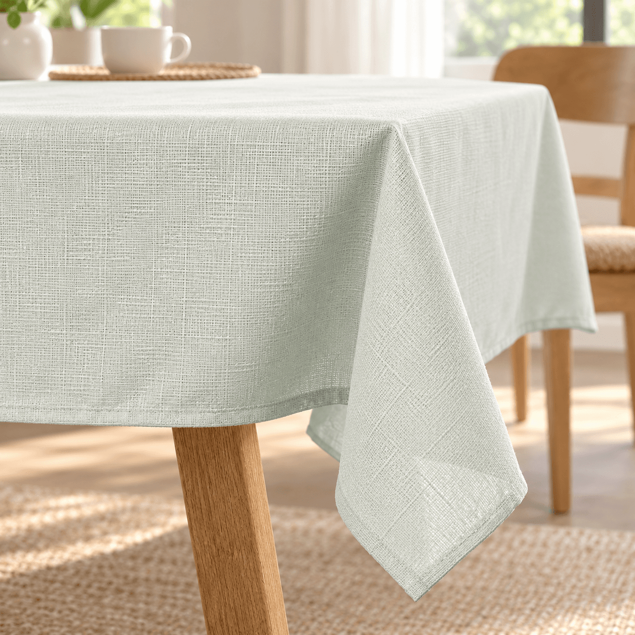 This Tablecloth From The Brand Kinvara Is A Option Practical And Elegant For Its Table