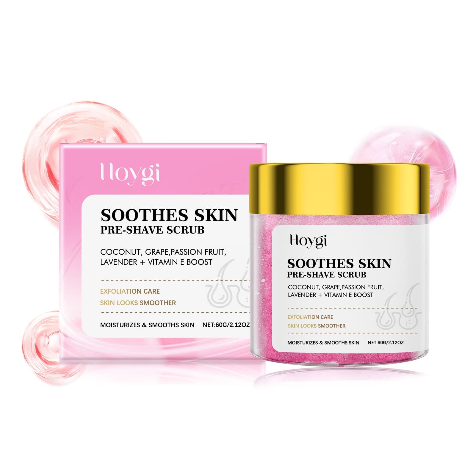 Scrubbing Cream Before Hair Removal and Shaving, 60g, Body Care, Hair Removal Product for All Skin Types