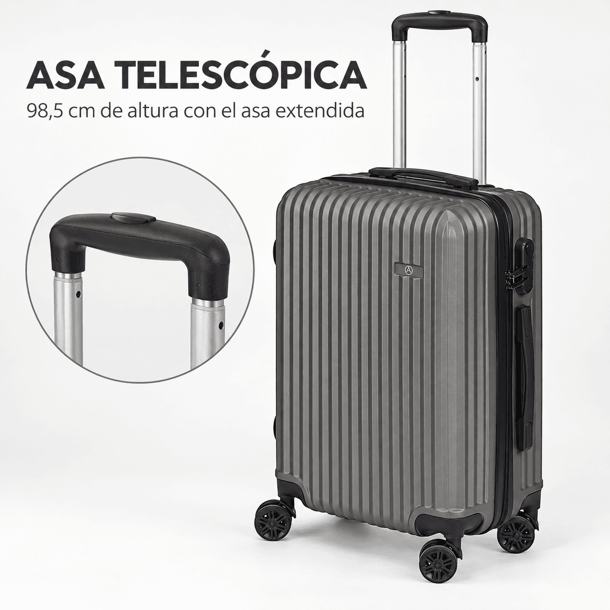 The Suitcase Liston Of Cabina Is A Option Practical And Durable For Their Travel, Made Of High-quality Plastic ABS