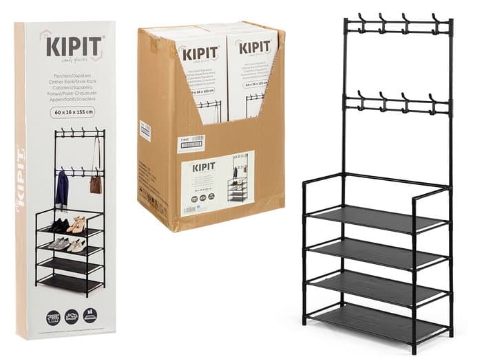 This Perchero Zapatero From The Brand Kipit Has With 4 Shelves, Designed For Optimize The Storage Of Calzado Of Shape Organized