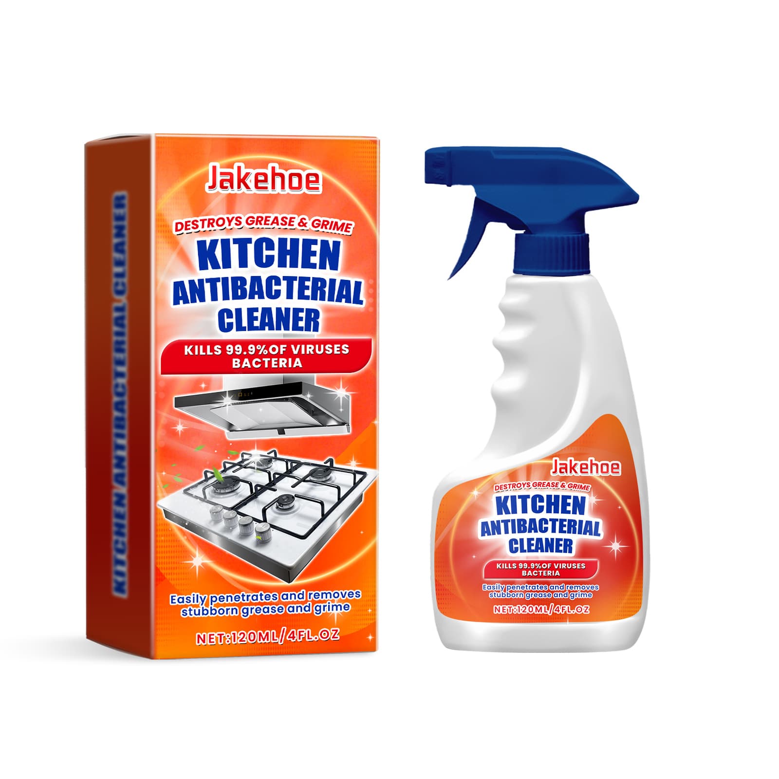 Kitchen Spray Cleaner, 120ml, Kitchen Cleaning, Cleaning Agent for Home Cleaning