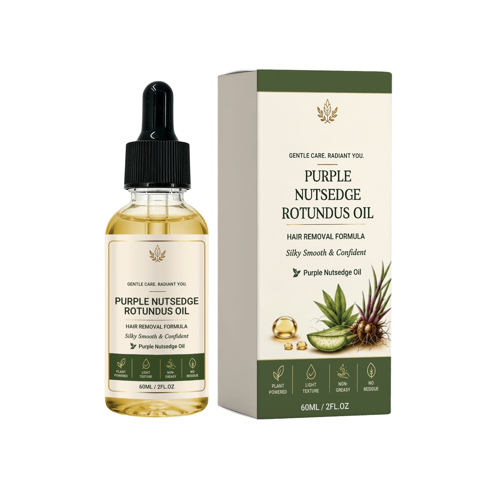 Silky Smooth Rotundus Oil, 60ml, Moisturizing Body, Perfume for Daily Wear