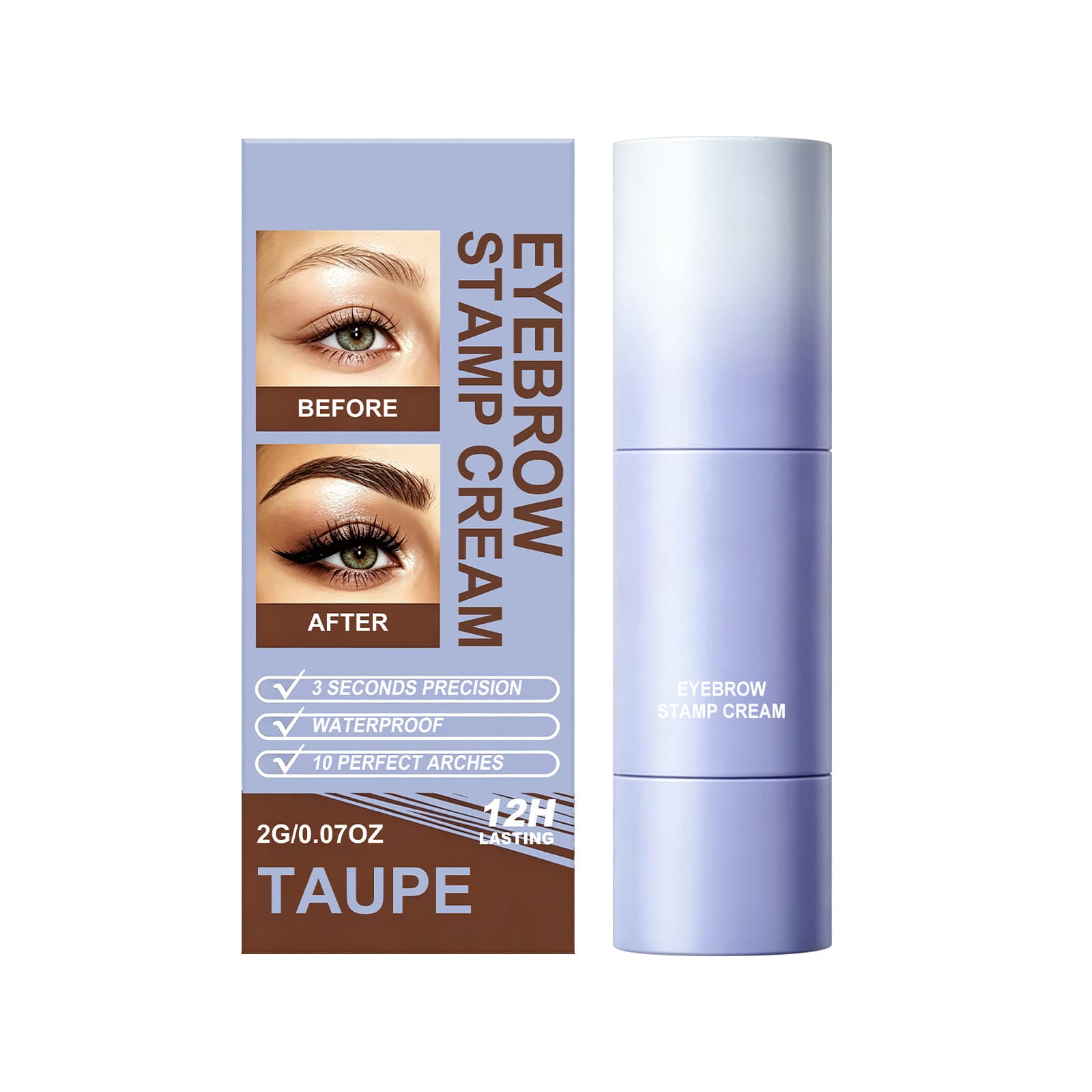 Eyebrow Stamp Cream, 2g, Stationery for Daily Use