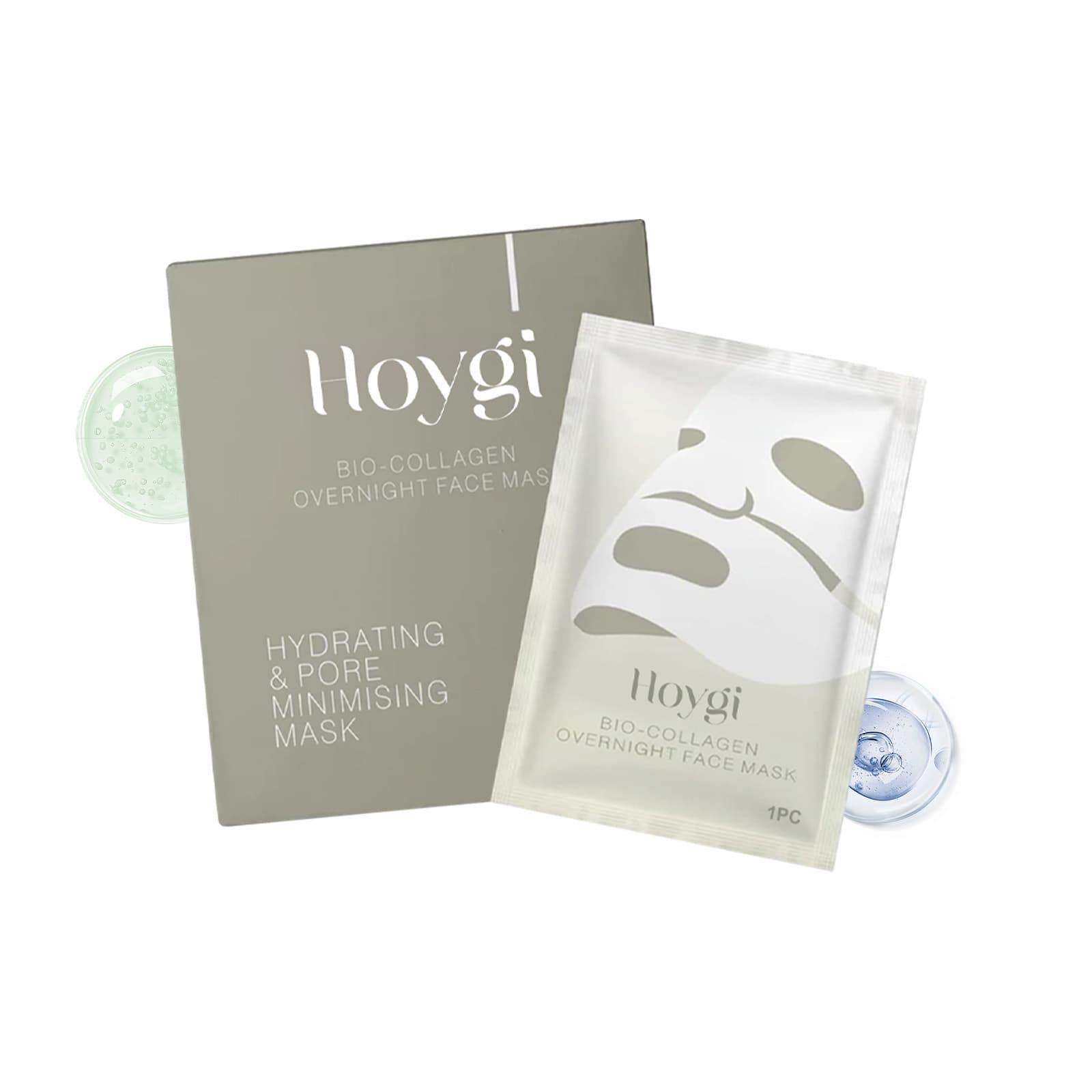 Hydrate Face Mask, 4pieces, Facial Mask for All Skin Types
