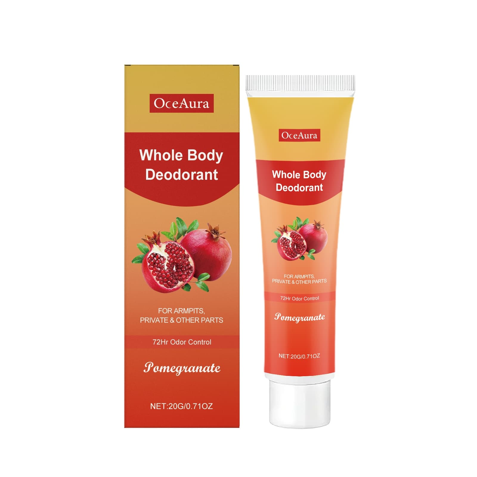 Pomegranate Body Care Cream, 20g, Body Care Product for All Skin Types