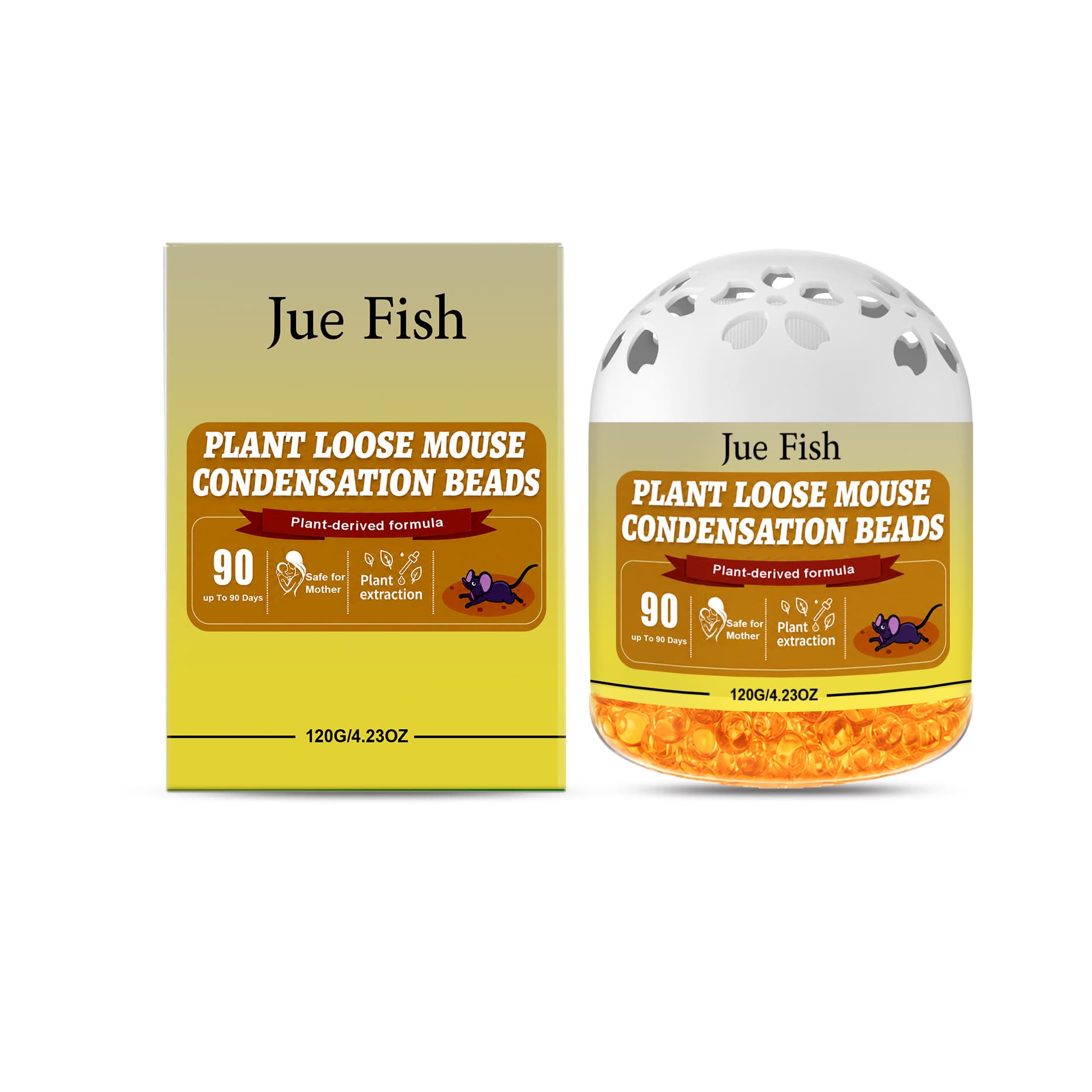 JUE FISH Plant Loose Mouse Condensation Beads, 120g, Garden Supplies for Outdoor Garden