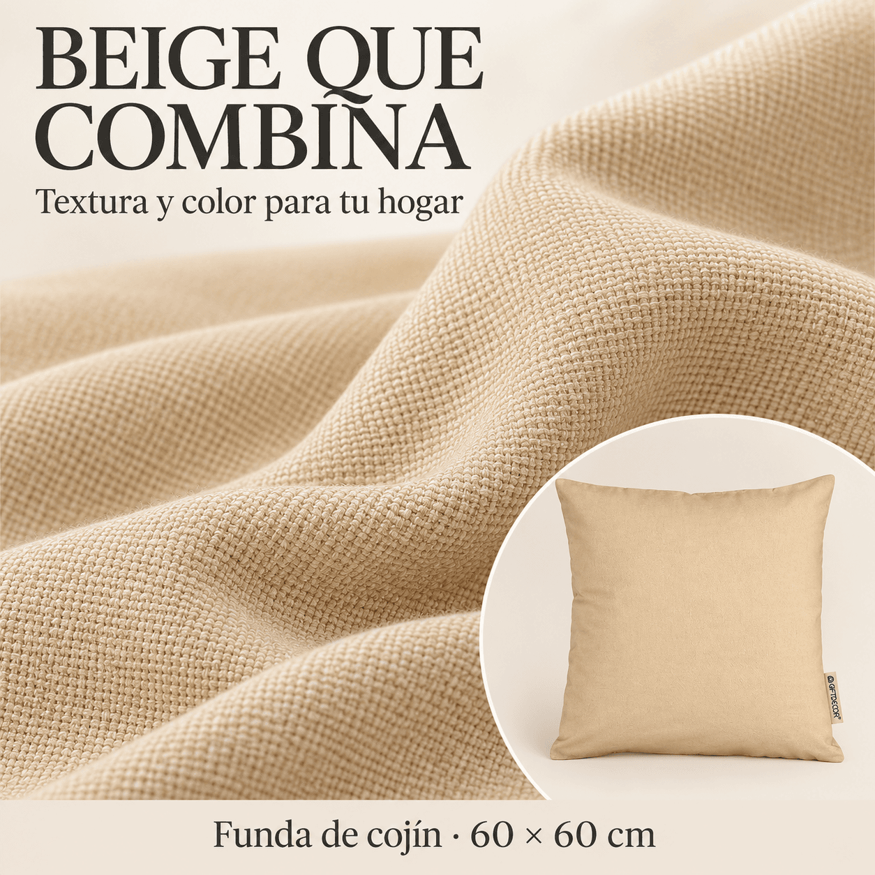 This Cover Of Cushion With Cremallera Of Giftdecor Is A Practical And Elegant Solution For Decorating Its Home, Presented In A Pack Of 24 Units