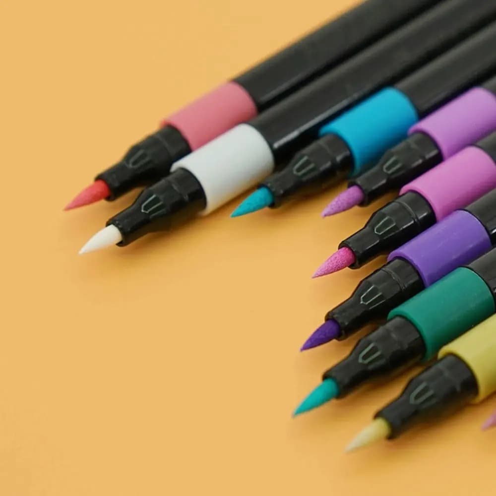 Soft Headed Acrylic Marker Pen Multiple Colors Acrylic Paint Watercolor Pen Non-toxic Watercolor Ink Soft Headed Marker