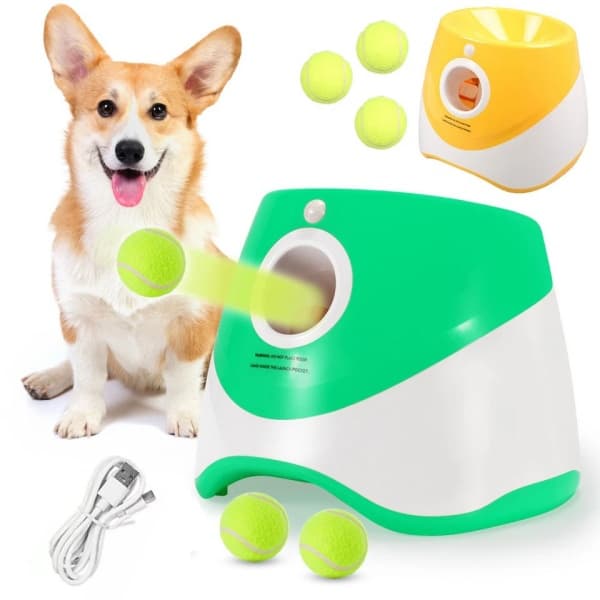 Dog Ball Throwing Machine Dogs Automatic Ball Launcher Indoor Outdoor