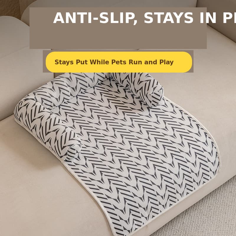 Ice Silk Pet Mat - Cat And Dog Mat - New Summer Anti-Slip Sofa Pet Mat - Dog Den - Dog Bed Pet Mat