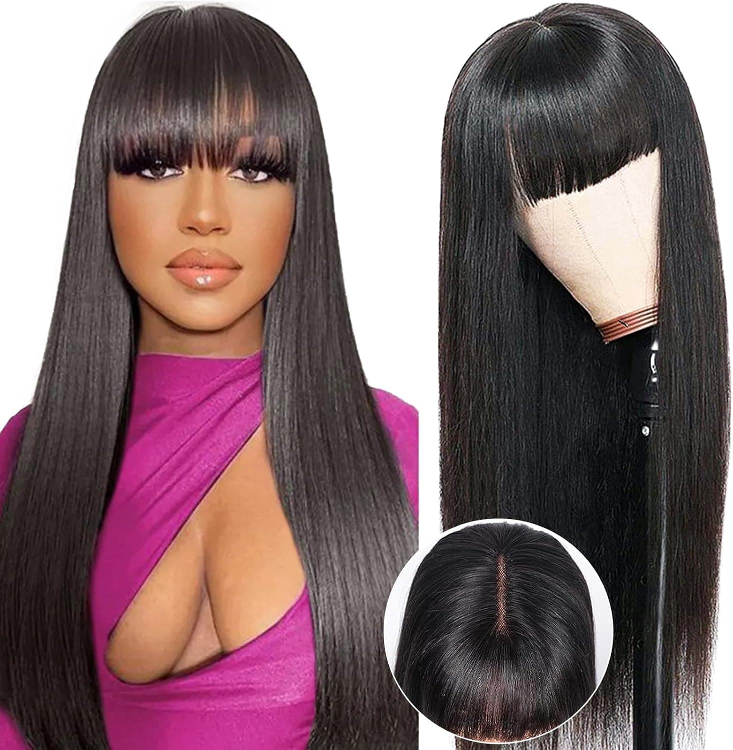 Real Hair Wig Full Head Set BOB Short Hair Long Straight Hair Wavy Curly Hair Factory Wholesale Can Customize Any Color Of Women's Wig